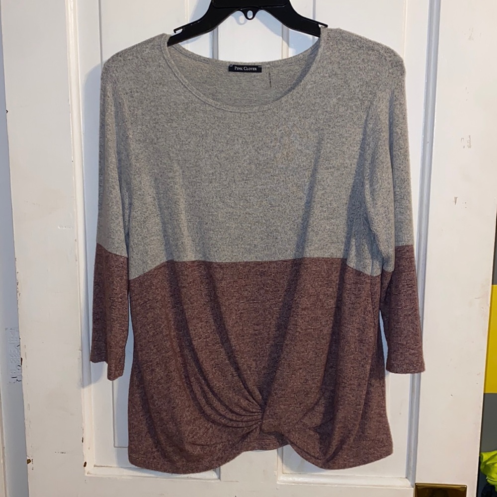 Pink Clover 3/4 sleeve top *guessing M*